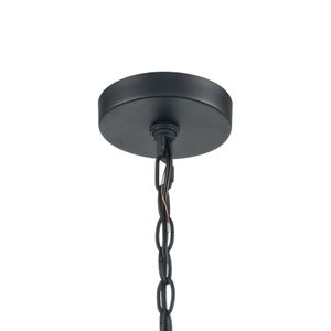 Torch 26'' Wide 6-Light Outdoor Pendant - Charcoal Black 4
