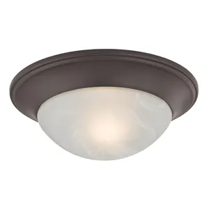 Fluor 12'' Wide 1-Light Flush Mount - Oil Rubbed Bronze 1