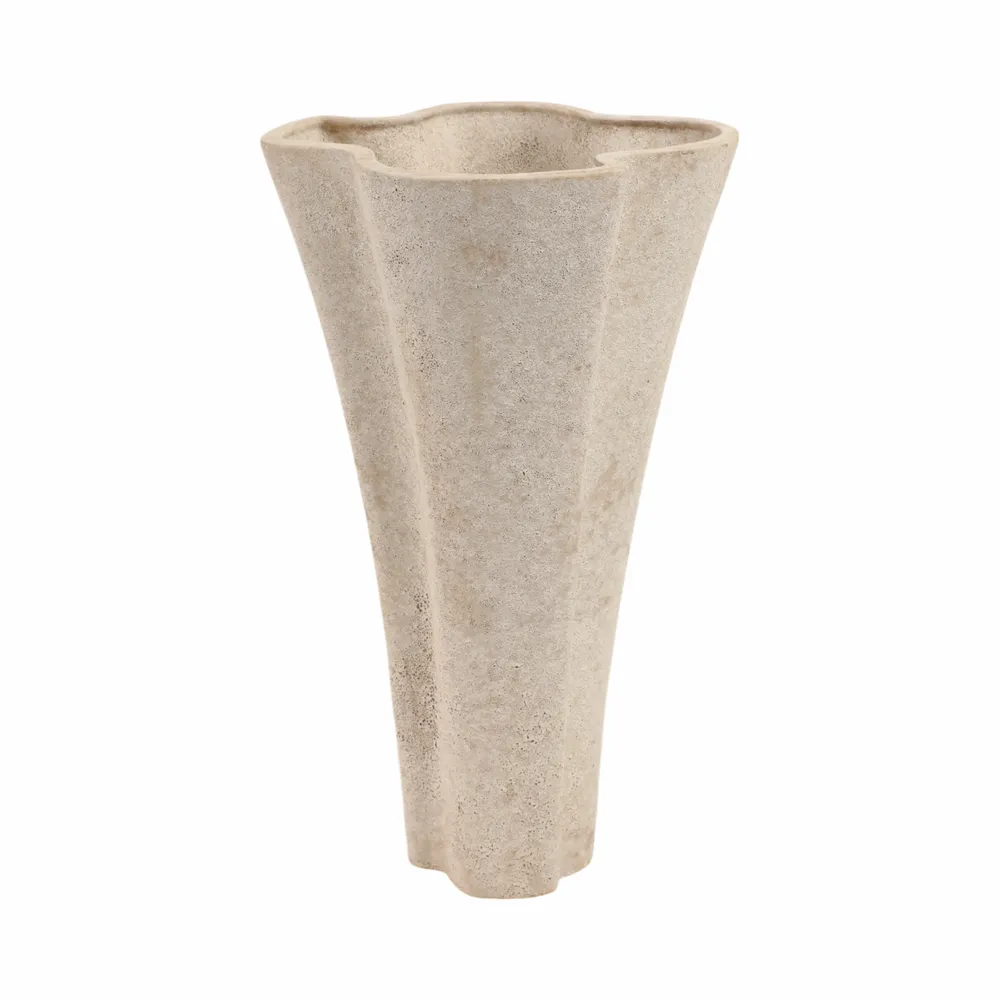 ENSLEYMILL TAUPE VASE 16 (IN)