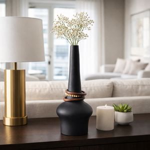 FARROWMILL BLACK VASE 21 (IN) 2