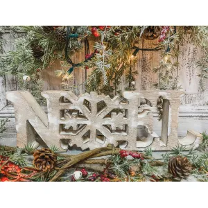 Noel Wooden Sign 15.5x5in 1