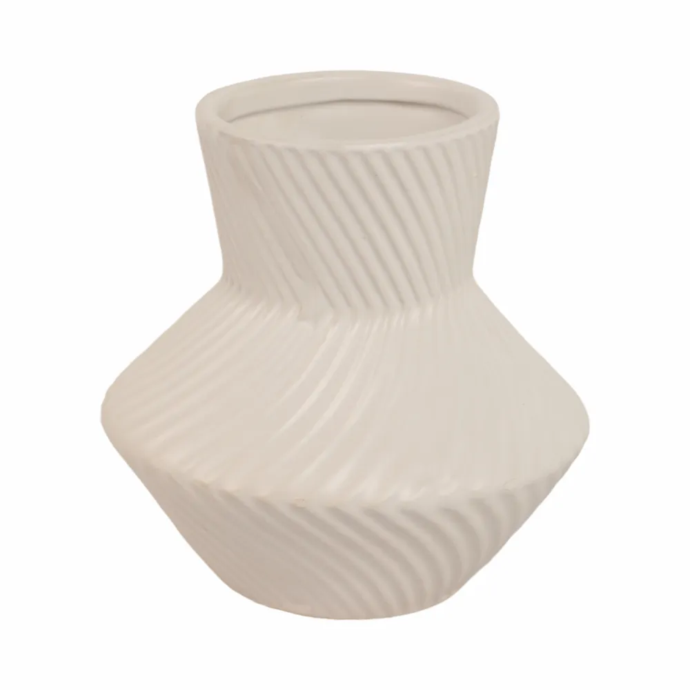 HOLCOMBFORD WHITE VASE 8 (IN)