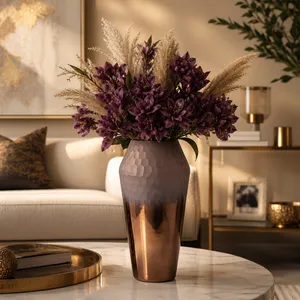 DAYTONSHAW BRONZE GLASS VASE 17 (IN) 13