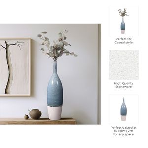 HAMPTONDALE BLUE VASE 27 (IN) 8