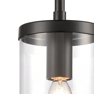 Oakland 4'' Wide 1-Light Mini Pendant - Black 3