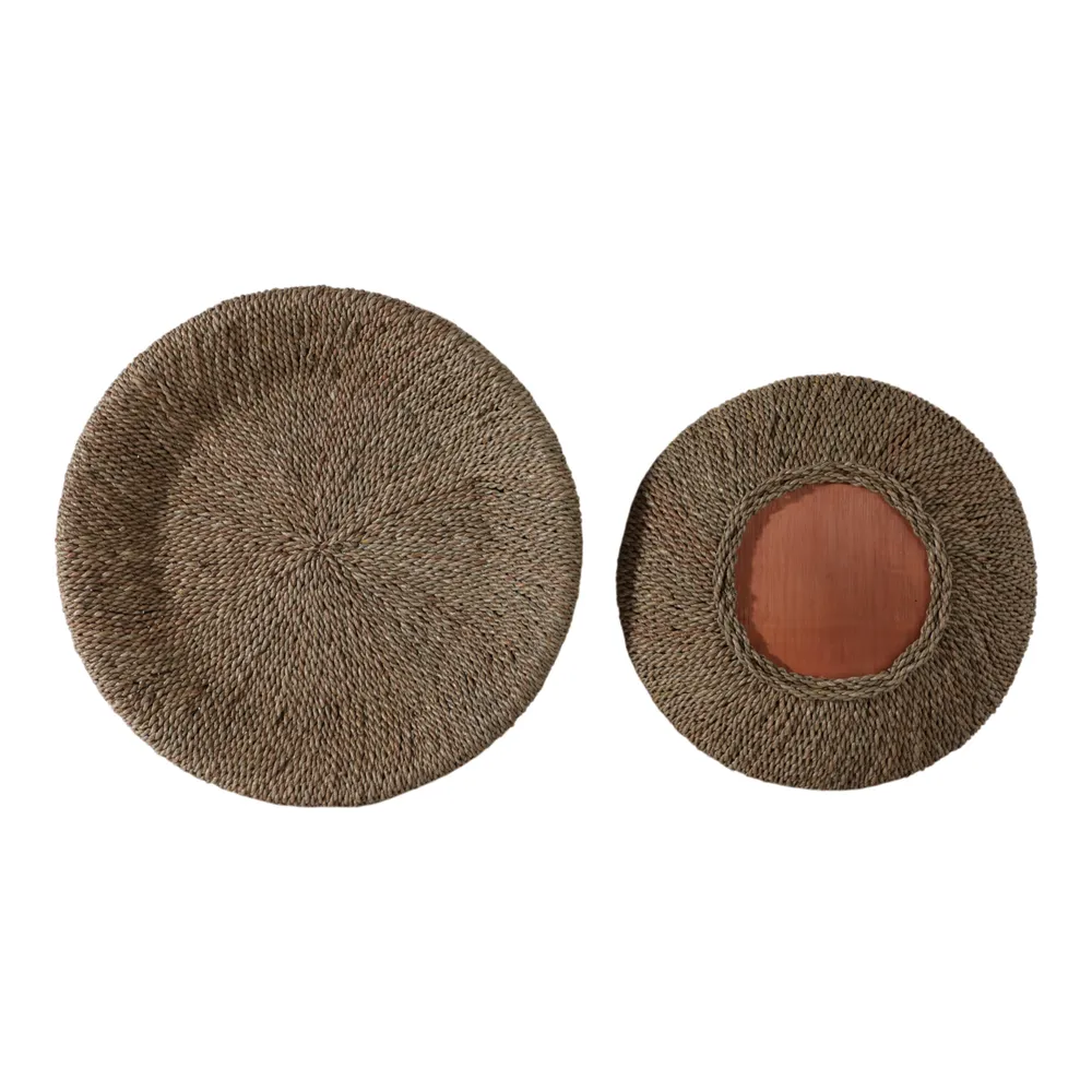 HARKENHAVEN SET OF 2 TAN TRAY 3 (IN)