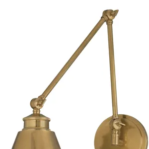 Aidan 18.5'' High 1-Light Swingarm Sconce - Aged Brass 3
