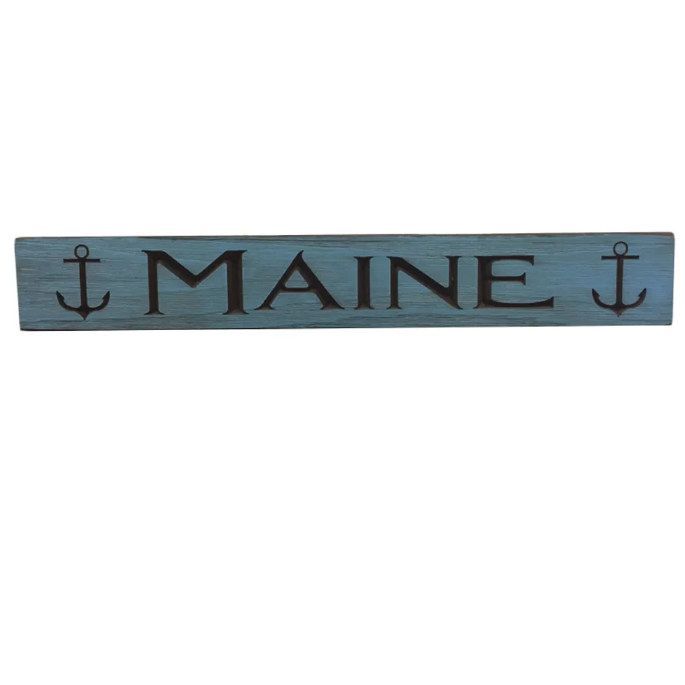 24" USA MAINE ROUTED BARNWOOD SIGN