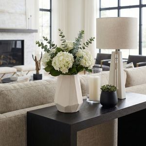 ENOCHWICK WHITE VASE 9 (IN) 13