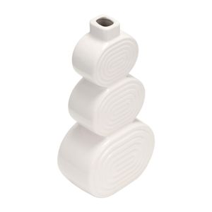 LEONAGATE WHITE VASE 12 (IN) 6