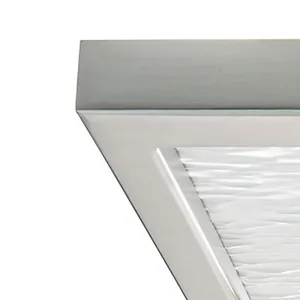 For-Square 12'' Wide Integrated LED Flush Mount - Brushed Nickel 3
