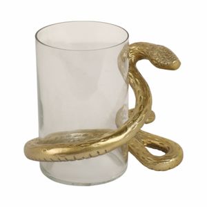 HARPERRIDGE GOLD CANDLE HOLDER 6 (IN) 3