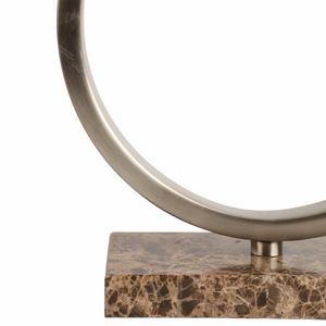 24" NASHIK METAL AND MARBLE TABLE LAMP 7
