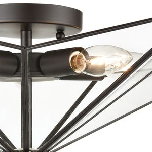 Moravian Star 21'' Wide 5-Light Flush Mount - Oil Rubbed Bronze 4