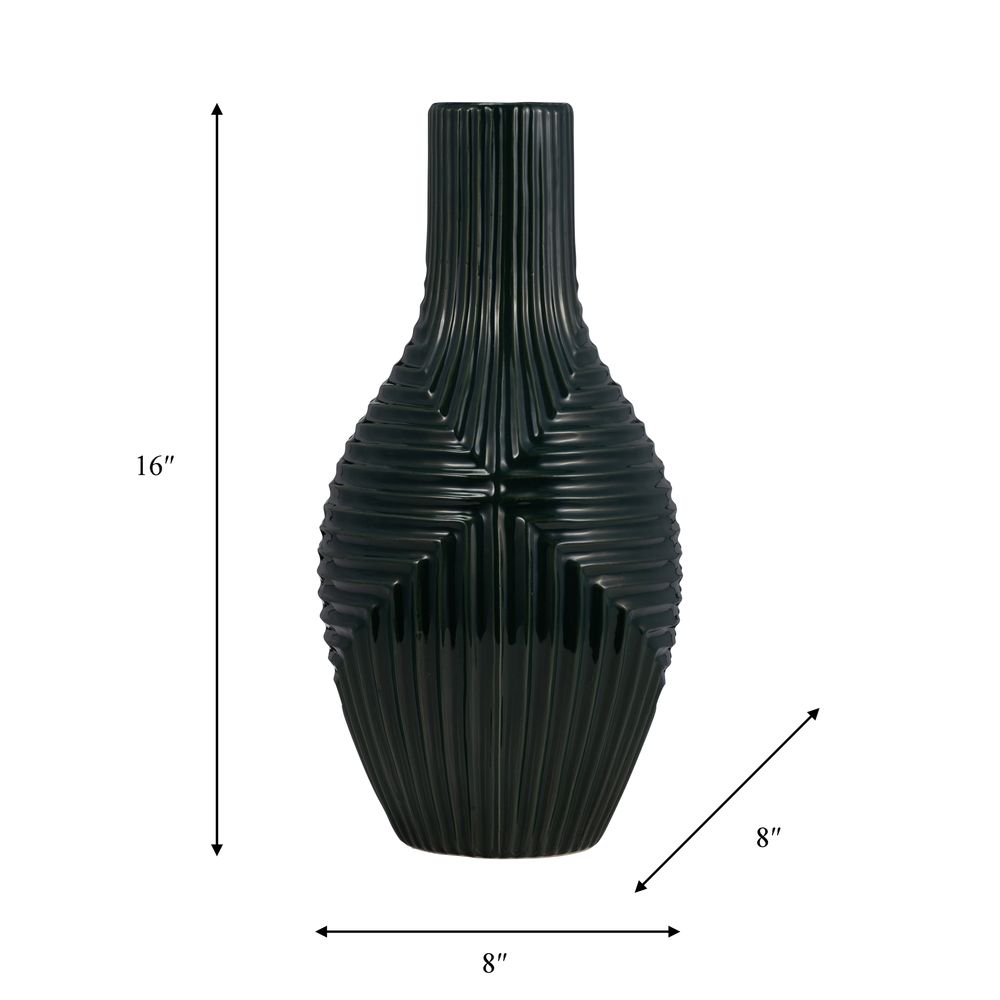 ROBINFIELD GREEN VASE 16 (IN)