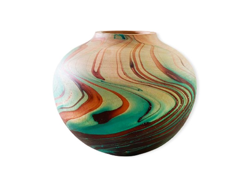 WDN 10X8 IN/TURQUOISE SWIRL 1