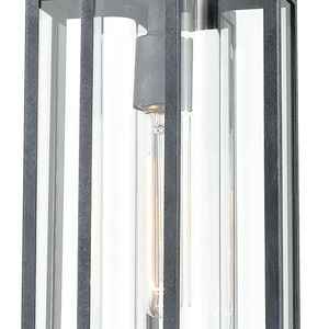 Bianca 8'' Wide 1-Light Outdoor Pendant - Aged Zinc 3