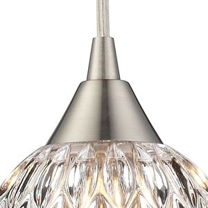 Kersey 5'' Wide 1-Light Mini Pendant - Satin Nickel 2