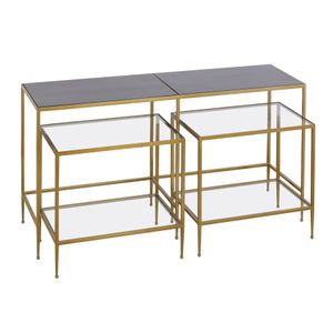 Carrick Nesting Console Table - Set of 3 Dark Mahogany 4