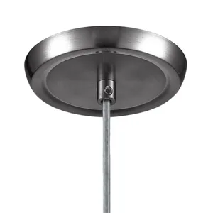 Milan 3'' Wide 1-Light Mini Pendant - Satin Nickel with Snow White Glass 3