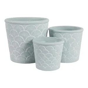 ROLANDGATE SET OF 3 BLUE PLANTER 9 (IN) 6