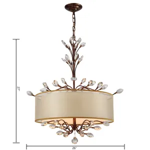Asbury 26'' Wide 4-Light Chandelier - Spanish Bronze 2