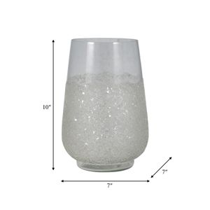 HANNAHMORE CLEAR GLASS VASE 10 (IN) 10