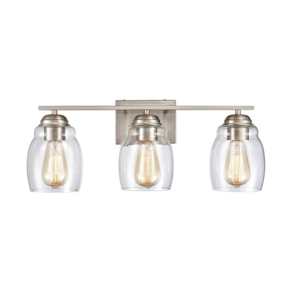 Calistoga 22'' Wide 3-Light Vanity Light - Brushed Nickel