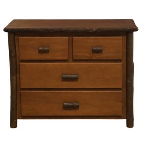 Hickory Log Four Drawer Low Boy - Cinnamon - Standard Line 3