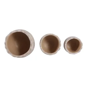 CORWINWORTH SET OF 3 BROWN PLANTER 8 (IN) 8
