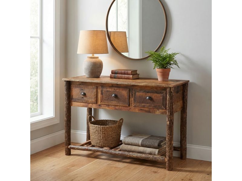 Appalachian Three Drawer Console Table 1