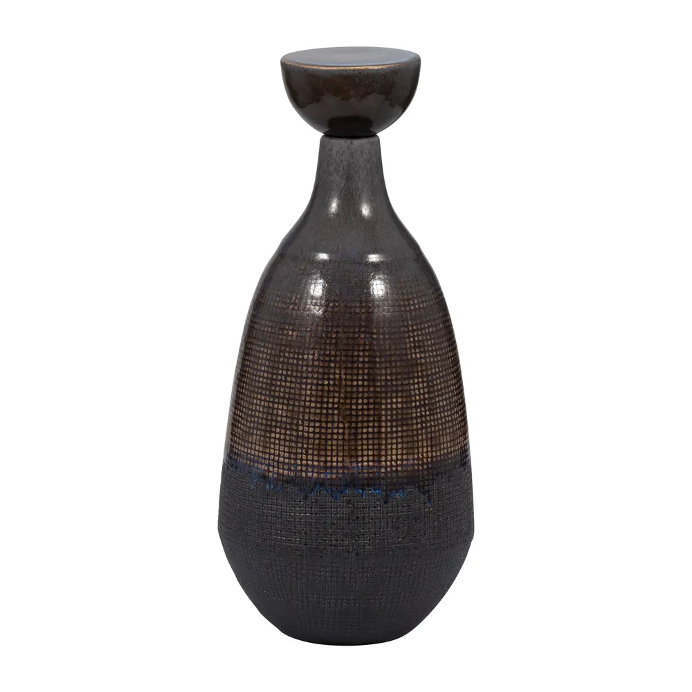 CARLINFIELD BROWN VASE 18 (IN)