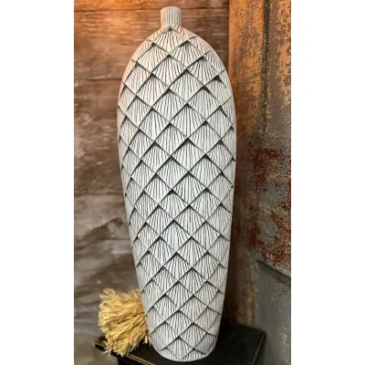 Tall Diamond Vase 24in