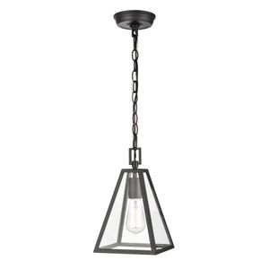 Tangent 7'' Wide 1-Light Mini Pendant - Matte black 1