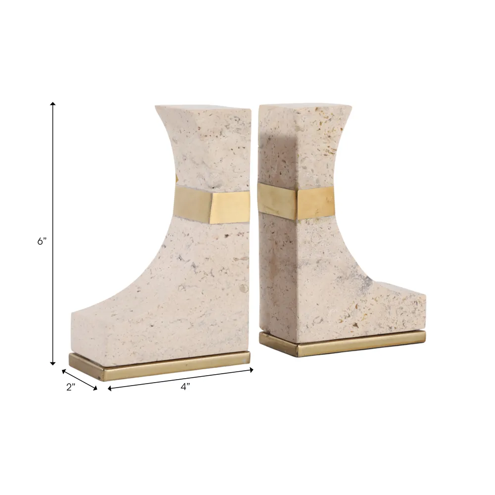 WINTONGATE IVORY BOOKEND 7 (IN)