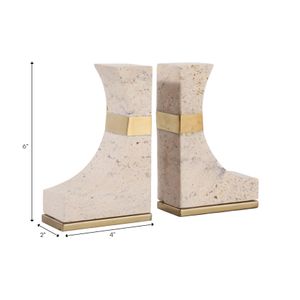 WINTONGATE IVORY BOOKEND 7 (IN) 7