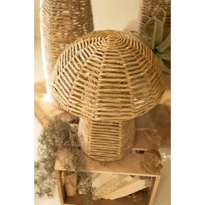 Set of 4 Woven Seagrass Mushrooms 4