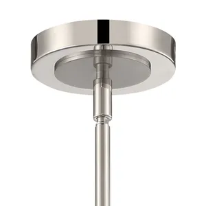 Charis 12.5'' Wide 1-Light Mini Pendant - Polished Nickel with Brushed Nickel 3