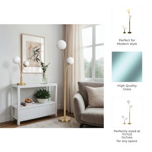 WADETON SET OF 2 GOLD LAMPS 64 (IN) 8
