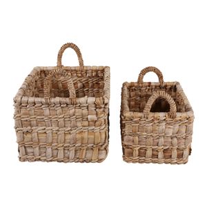 BENNETTON SET OF 2 BROWN STORAGE 17 (IN) 6