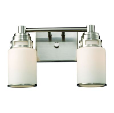 Bryant 14″ Wide 2-Light Vanity Light - Satin Nickel