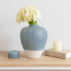 DREWDALE BLUE VASE 15 (IN) 10