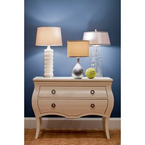 Hammered Chrome 21.5'' High 1-Light Table Lamp - Chrome 9