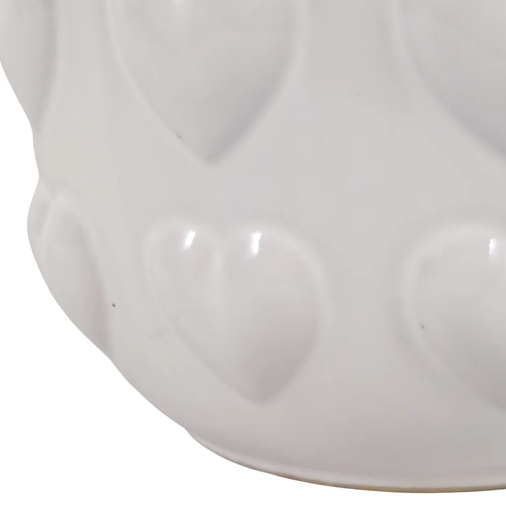 DRAPEROAK SET OF 2 IVORY PLANTER 7 (IN)