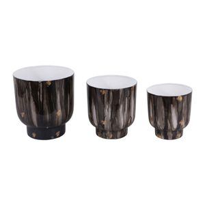 DALTONFORD SET OF 3 GRAY PLANTER 11 (IN) 6
