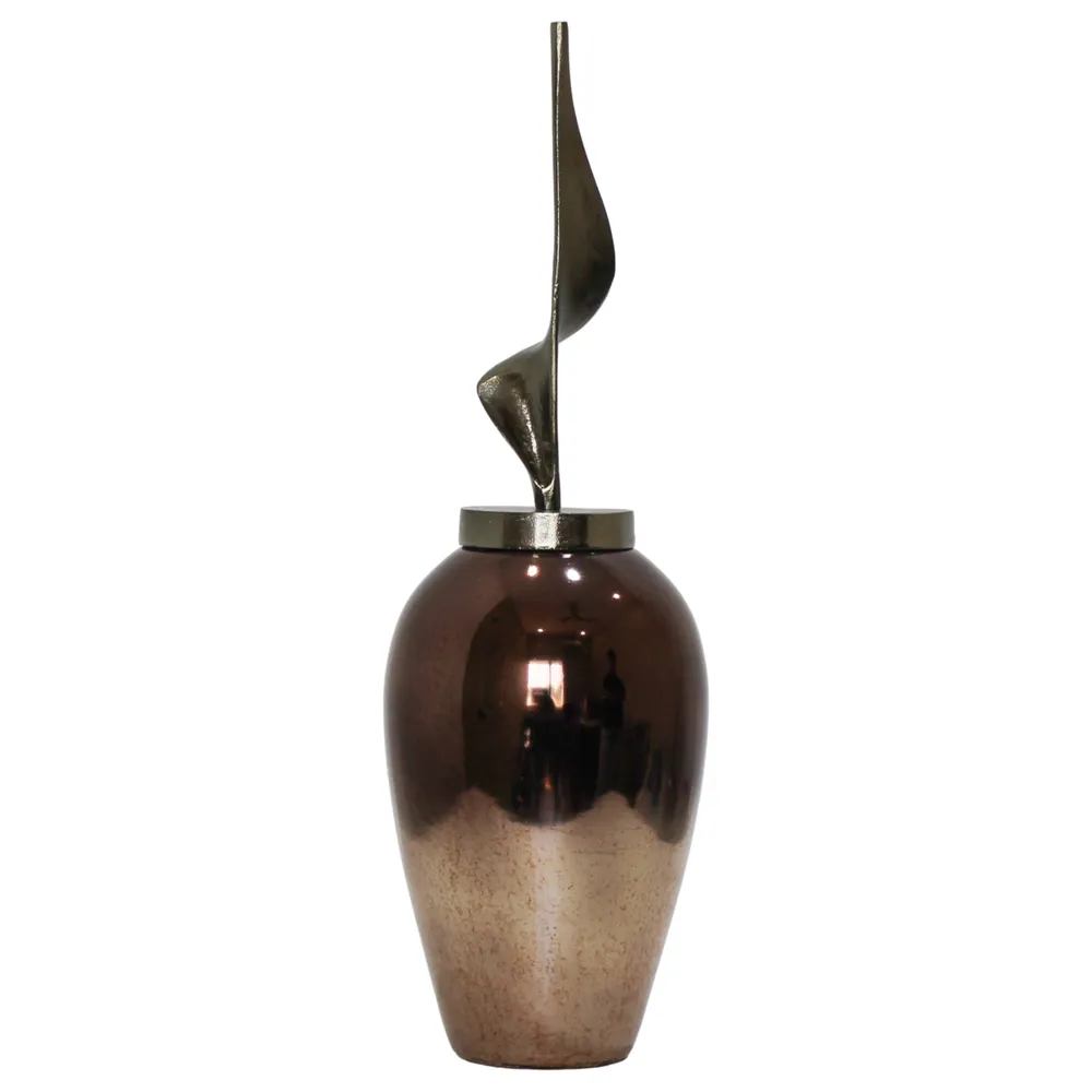 GUNNARGROVE GRAY GLASS VASE 26 (IN)
