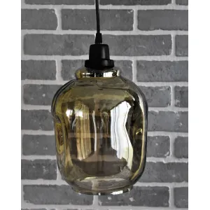 Smoke Luster Pendant 8x9.5in 1