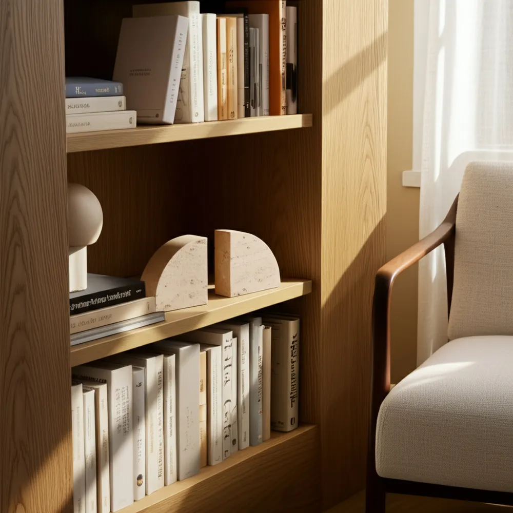 GRAHAMBROOK SET OF 2 TAN BOOKENDS 6 (IN)