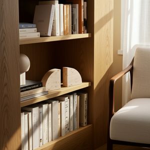 GRAHAMBROOK SET OF 2 TAN BOOKENDS 6 (IN) 11