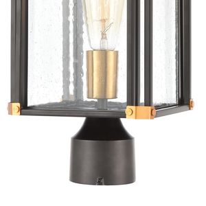 Vincentown 17'' High 1-Light Outdoor Post Light - Matte Black 4